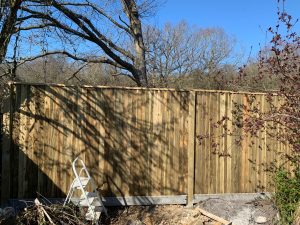 Featheredge fencing
